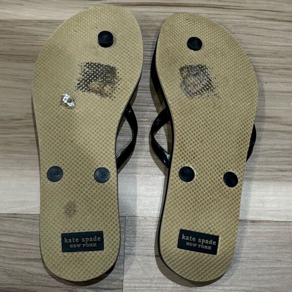 Kate Spade Leopard Cheetah Flip Flops Women’s 7-8 - Picture 3 of 4